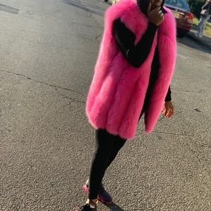 Lovely 100% fox fur vest